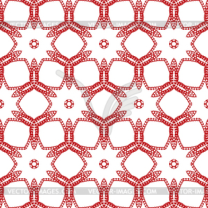 Primitive simple red modern pattern - vector image