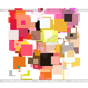 Primitive simple red modern pattern - vector clipart / vector image