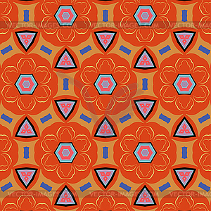 Bright, attention-grabbing pattern in sixties style - vector clip art