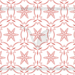 Primitive simple, soft pink modern pattern - vector image