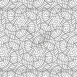 Primitive simple grey retro seamless pattern - vector image