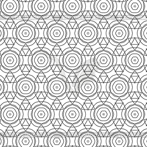 Primitive simple grey retro seamless pattern - vector image