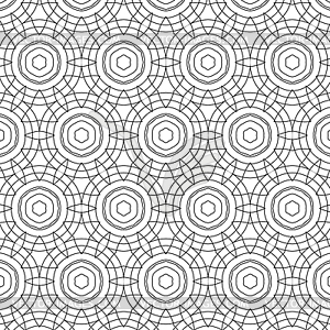 Primitive simple grey retro seamless pattern - vector clipart