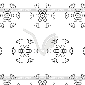 Primitive simple grey retro seamless pattern - white & black vector clipart