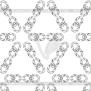 Primitive simple grey retro seamless pattern - vector clipart / vector image