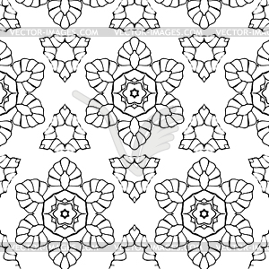 Primitive simple grey retro seamless pattern - vector image