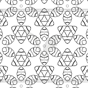 Primitive simple grey retro seamless pattern - vector clip art