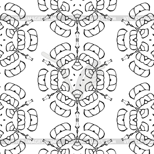 Primitive simple grey retro seamless pattern - vector clipart