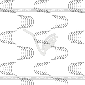 Primitive simple grey modern pattern - white & black vector clipart