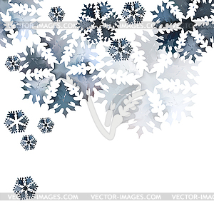 Christmas abstract patterns in form of crystal - vector clipart