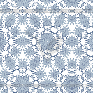 Christmas abstract patterns in form of crystal - vector clipart