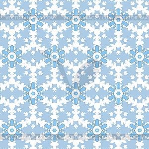 Christmas abstract patterns in form of crystal - vector clip art