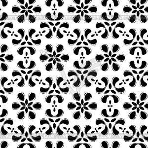 Primitive simple grey retro pattern - vector image