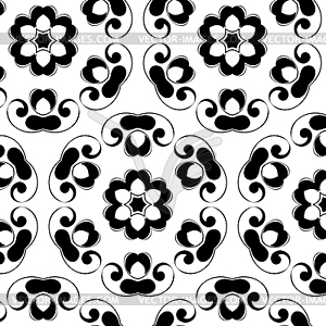 Primitive simple grey retro pattern - vector clipart