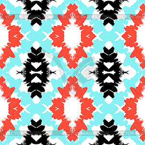 Hand painted seamless pattern. Modern, clean, - vector clipart / vector image