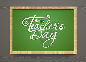 Happy Teachers Day greeting card. Teachers Day - vector clipart