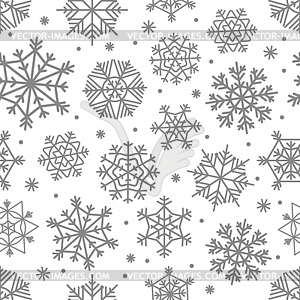 Different snowflakes set. Abstract seamless - vector EPS clipart