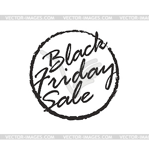 Black Friday sale logo design template. Black Frida - vector image