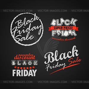 Черная пятница коллекция продажа логотип. Супер ноября - клипарт