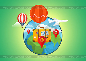 Vacation travelling concept. travel . Travel - vector image