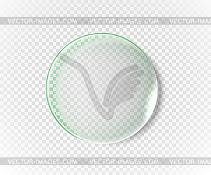 Glass board on transparent background. Design - vector clipart