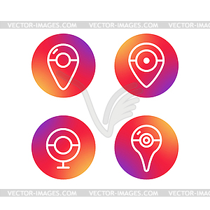 Different simple web navigation pictograms - vector image