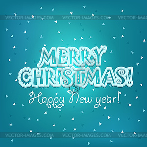 Christmas greeting card . Merry Christmas - vector clip art