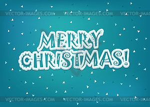 Christmas greeting card - vector image