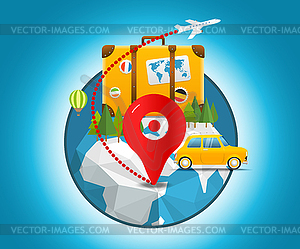 Vacation travelling concept. travel . Travel - vector clipart