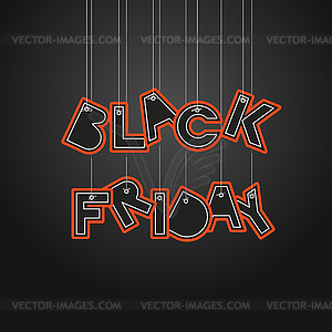 Black Friday sale logo design template. Black Frida - vector clipart