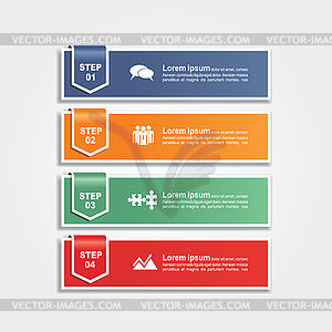 Infographic report template layout - vector image