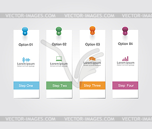 Infographic report template - vector image