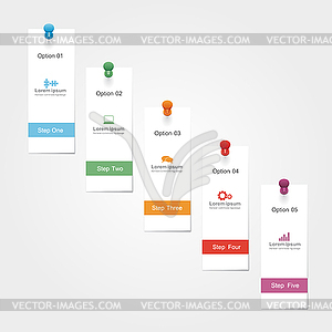 Infographic report template - vector image