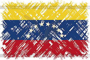 Venezuelan grunge flag. - royalty-free vector image