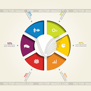 Banner infographic design template.  - royalty-free vector clipart