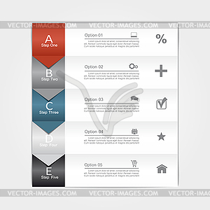 Infographic report template.  - vector image