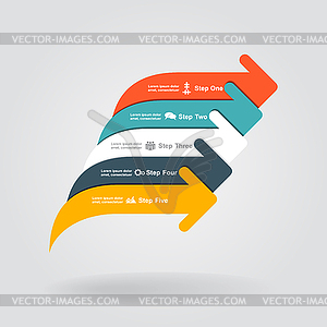 Infographic report template.  - vector EPS clipart