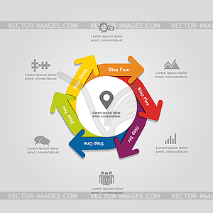 Infographic report template.  - vector clipart