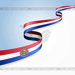 Paraguayan flag background.  - vector clipart