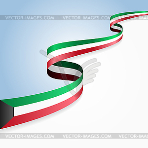 Кувейт флаг фон. - векторный клипарт / векторное изображение