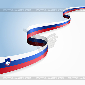 Slovenian flag background.  - stock vector clipart