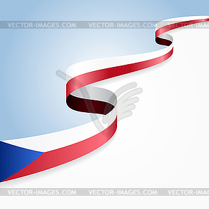 Czech flag background. - vector image