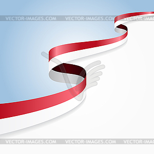 Indonesian flag background.  - vector clipart