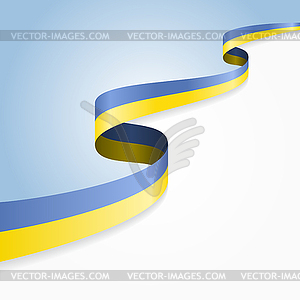 Ukrainian flag background. - vector clipart