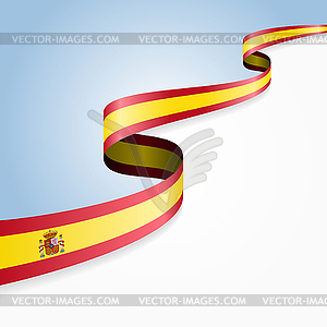 Spanish flag background.  - vector clipart