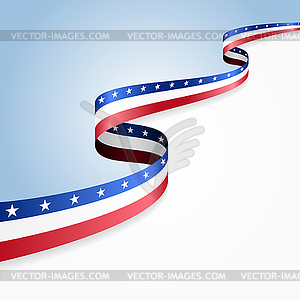 USA flag background.  - vector clipart