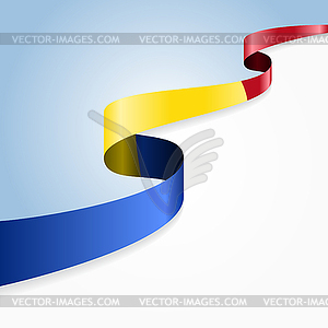 Romanian flag background.  - vector EPS clipart