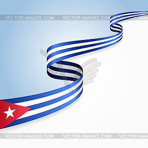 Cuban flag background.  - vector EPS clipart