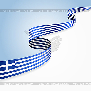 Греческий флаг фон. - векторная иллюстрация