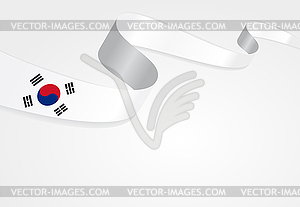 Южной Кореи флаг фон. - векторная графика